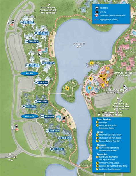 Caribbean Beach Resort Map Disney | Beach Map