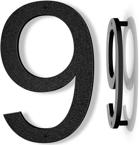 Amazon.com: 10 Inch Black House Numbers for Outside, IVERRA Large ...