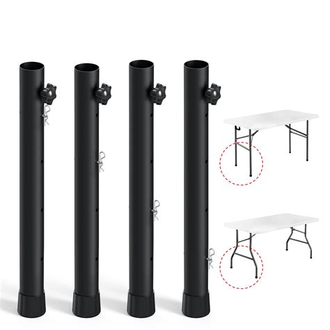 Aglehome Table Leg Extenders, Table Leg Risers for Straight/Bent Leg ...