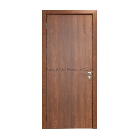 Modern Composite Solid Core Wooden Doors Design Interior Room Black ...