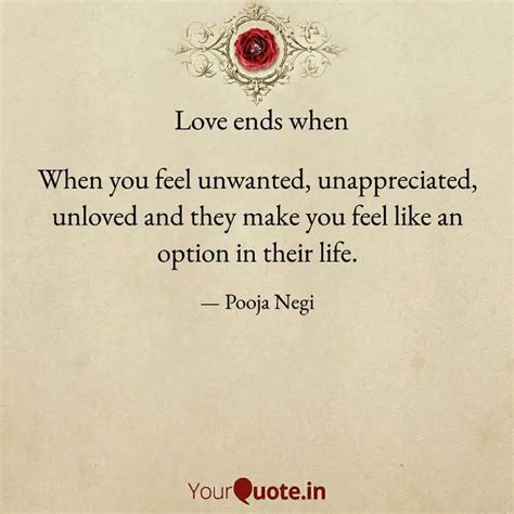 When you feel unwanted, u... | Quotes & Writings by Pooja Negi | YourQuote
