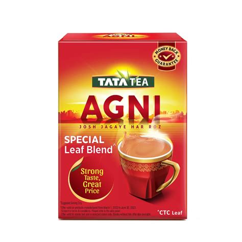 TATA TEA AGNI Special Leaf Blend With Strong Taste, 100 Gram Box ...