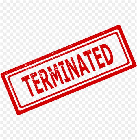 Image result for Terminated Sign Transparent