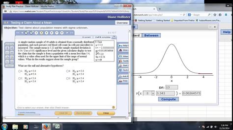 How to Find Test Statistics Using Statcruch 的图像结果