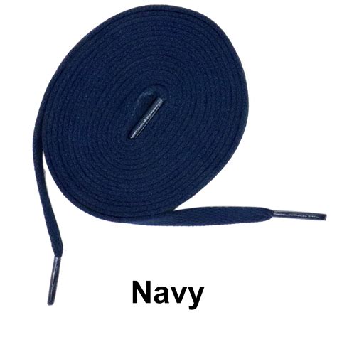 Navy Flat Athletic Sneaker 27 36 45 54 63 Inch Shoelaces - Walmart.com