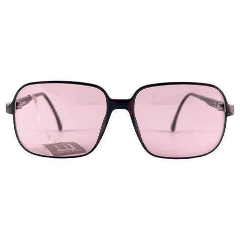 New Vintage Dunhill 6107 Burgundy Tortoise Pink Lenses Sunglasses 1980 ...