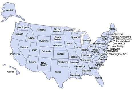 About the USA - Travel & Geography - the 50 States