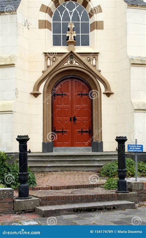 Entrance To the Dutch Reformed Church,Netherlands Editorial Stock Image - Image of holy, temple ...