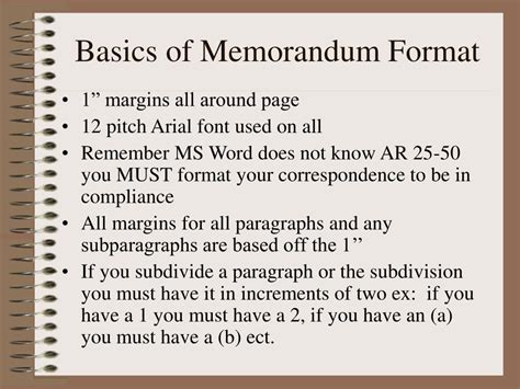 Basic Memorandum Format 的图像结果