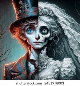 Image result for Tim Burton Corpse Bride Self Portrait