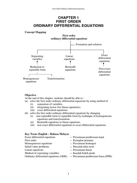 Image result for First Order Ode Example with Solutions
