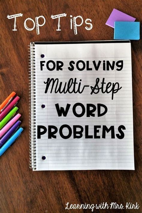 Image result for How to Solve Multi-Step Word Problems