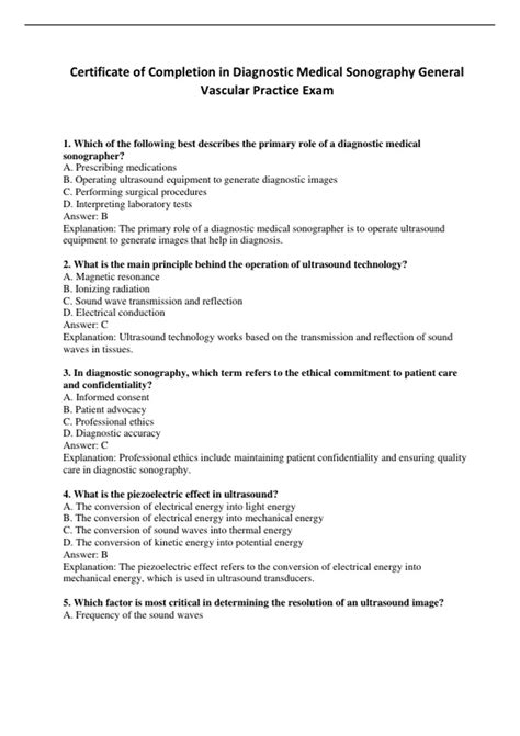 Certificate of Completion in Diagnostic Medical Sonography General ...