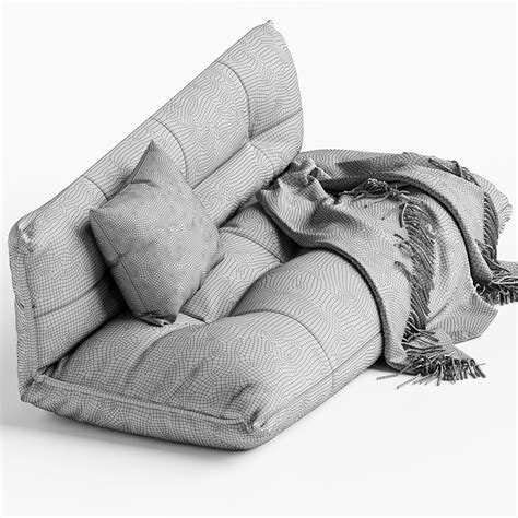 Flip Floor Sleeper Sofa West Elm 3D model | CGTrader