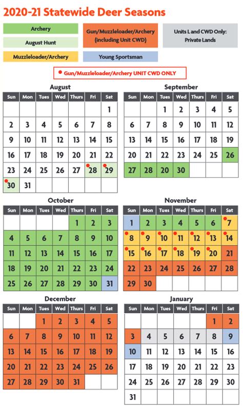 Pennsylvania Hunting Calendar