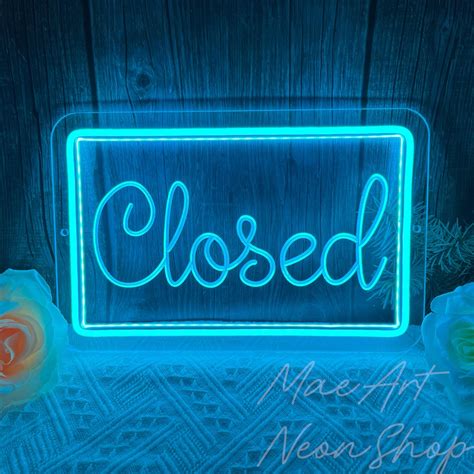 Open Closed Window Signs for Business, Open Sign, Closed Sign, USB Led ...