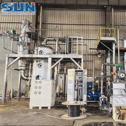 Automatic Control Vacuum Evaporator Concentrator Single Effect Falling ...