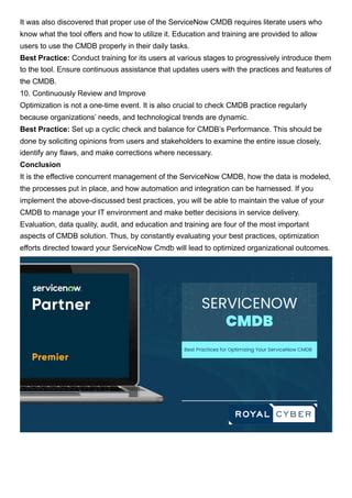 Image result for CMDB ServiceNow Best Practices
