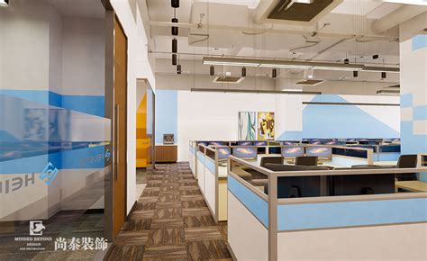 400平米人工智能科技公司办公室设计 | 禾思科技-办公室装修-尚泰装饰设计