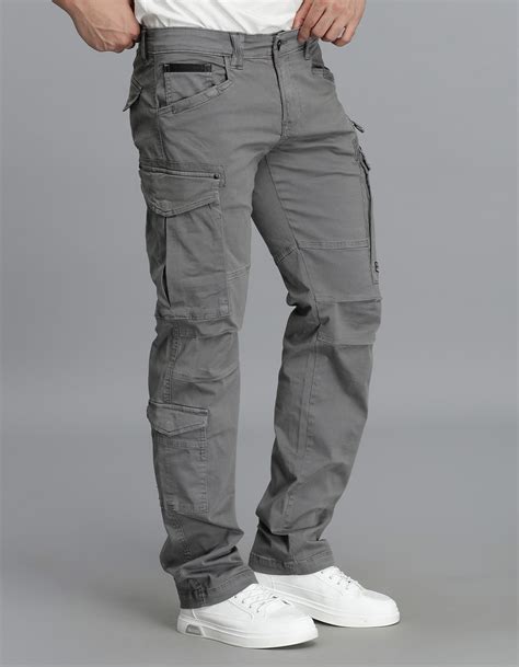 Clay Grey Regular Fit Cargo Pant – ROOKIES
