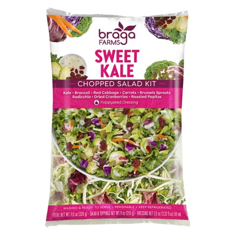 Braga Farms Sweet Kale Chopped Salad Kit (11.5 oz) Delivery or Pickup ...