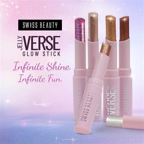 Swiss Beauty Jelly Verse Glow Stick Shade 06 Twilight Beam, Multi-Use ...