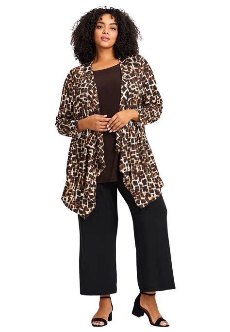 Avenue Women's Plus Size Cardigan With Tank Duet - Walmart.com