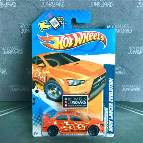Hot Wheels Mitsubishi 2008 Lancer Evolution Heat Fleet 12 Orange | Shopee Malaysia
