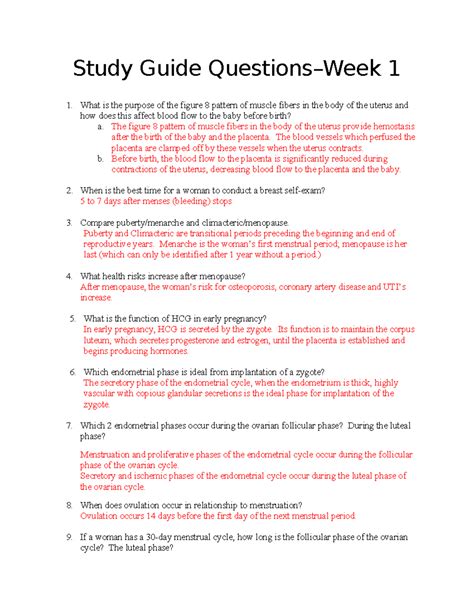Image result for Study Guide Questions