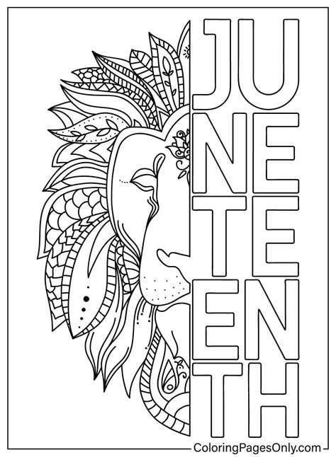 Juneteenth Coloring Pages - Free Printable PDF, JPG, PNG & Online Coloring