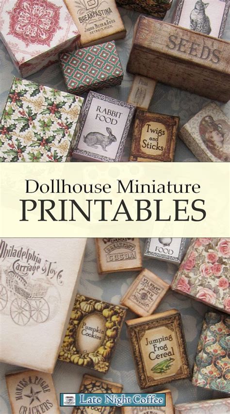 Making Dollhouse Miniatures Free Tutorials 的图像结果