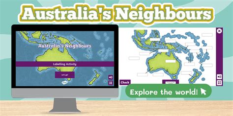 Australia's Neighbours Interactive Labelling Activity