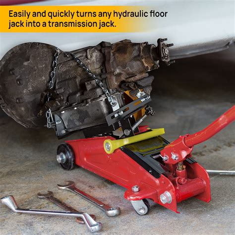 Transmission Floor Jack Adapter 1100lbs Capacity 1/2 Ton for Repair ...