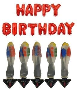 BIGWHEEL (Set Of 5) Solid Transparent Helium/Air LED Light Up Glow ...