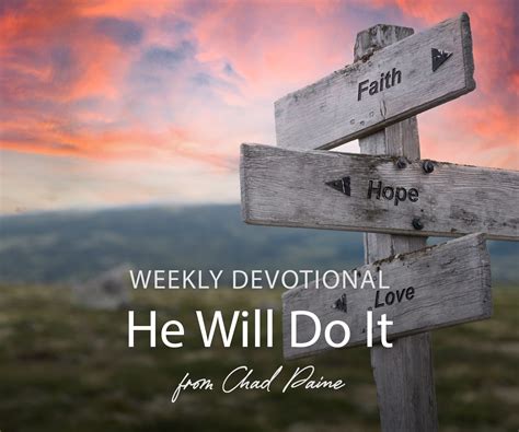 He Will Do It - Chad & Erin