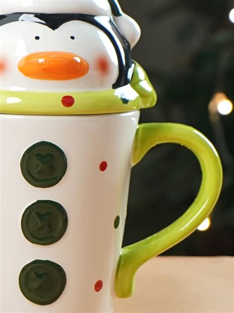 Little Surprise Box Penguin Christmas Mug Festive Joy | The Mom Store