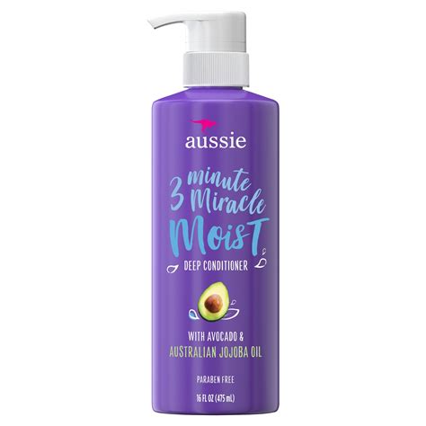 Aussie 3 Minute Miracle Moist Deep Conditioner, Paraben Free, 16 oz ...