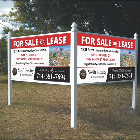 Commercial Real Estate Signs | 24-Hr Turnaround | 1-800-The-Sign