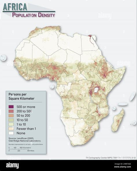 Africa Population Density Map Distribution Of Human Population In