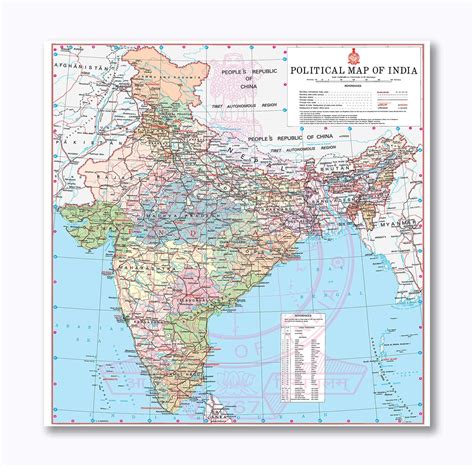Tamatina Wall Posters | Educational Posters | Geography | India Map ...