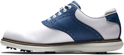 Buy FootJoy Mens Traditions Golf Shoe 9 White/Navy Online at Lowest ...