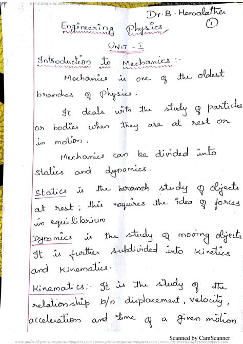 Image result for Engineering Physics Notes