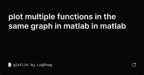 Plotting Multiple Graphs MATLAB 的图像结果