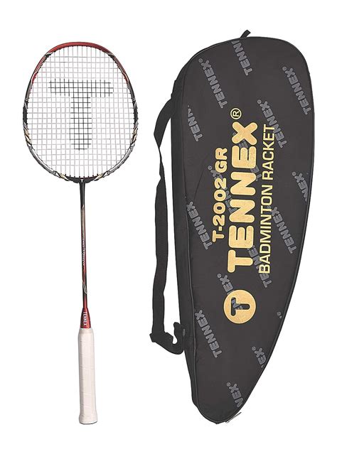 Tennex Badminton Racket T 2002 GR Single Piece : Amazon.in: Sports ...