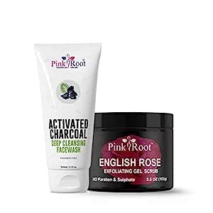 Pink Root Activated Charcoal Deep Cleansing Facewash 100ml with English ...