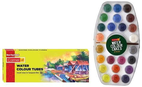 Camel Student Water Color Tube - 5ml Tubes, 18 Shades & Camel Student ...
