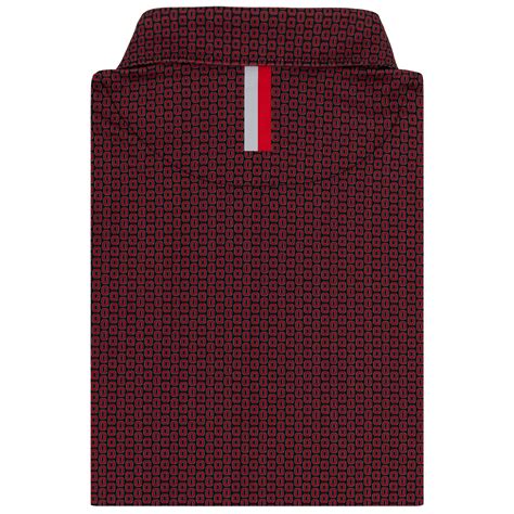 The Ohio State Block O Collegiate Polo - Black/Roar Red | Rhoback