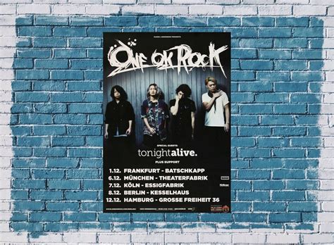 One OK Rock - Tonight Alive, Tour 2014 - Konzertplakat, CA$ 36.93