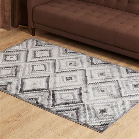 Buy Burnish Praline Geometric Print Carpet from Home Centre at just INR ...