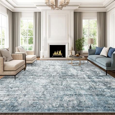 Amazon.com: Soalmost Abstract Rug 8x10 Large Living Room Rugs Neutral ...